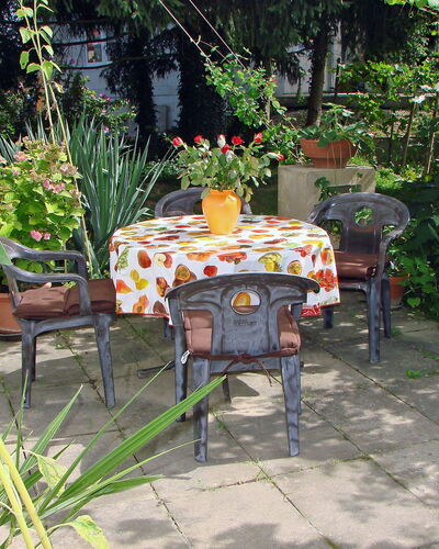 Allmendgasse: Mesa Al Aire Libre, Patio, Mueble Para Exteriores, Botánica, Yarda, Jardín, Mesa, Patio Interior, Mueble, Planta