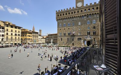 Piazza della Signoria - Florencia, Toscana, Italia - Vista Su Piazza Della Signoria