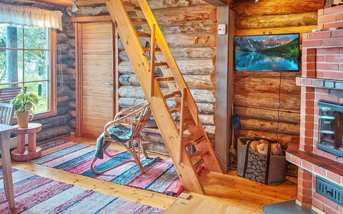 Alakitkajärvi, Takkusalmi: Madera, Nieve, Cabaña, Invierno, Techo, Casa, Congelación, Cuarto De Troncos, Vía Muerta, Pendiente