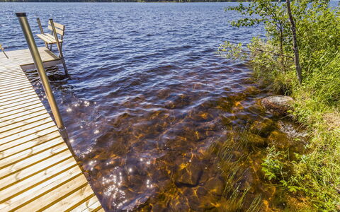 Ruka-Kitkan Käki: Azul, Agua, Madera, Paisaje Natural, Verano, Banco, Lago, Reflexión, Reservorio, Muelle