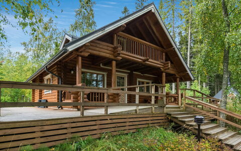 Koivuranta: Madera, Cabaña, Porche, Vía Muerta, Casa, Casa, Cuarto De Troncos, Techo, Madera Dura, Tablón