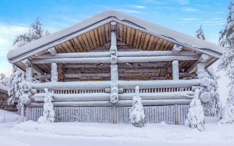Kitka-Nokkela: Nieve, Invierno, Madera, Cabaña, Casa, Techo, \Choza, Casa, Congelación, Cuarto De Troncos