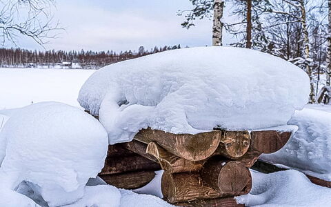 Juurlahti: Madera, Casa, Nieve, Cabaña, Casa, Invierno, Techo, Congelación, Vía Muerta, Pendiente