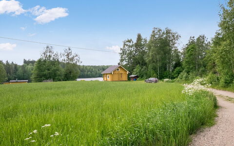 Ahvenranta: Árbol, Banco, Casa, Cabaña, Lago, Estanque, Bosque, Cuarto De Troncos