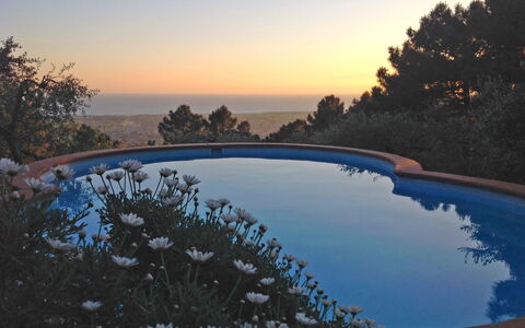 Villa Poggiobello: Piscina, Agua, Cielo, Los Recursos Hídricos, Paisaje Natural, Propiedad, Desierto, Árbol, Reflexión, Lago