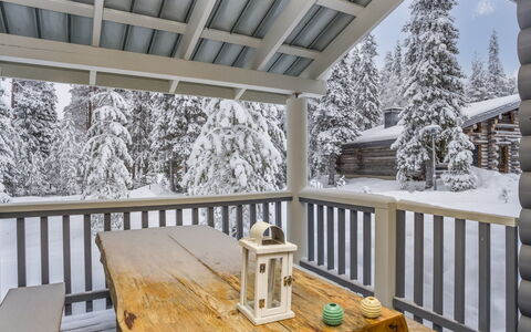 Kaukonraitti 4 C 2: Madera, Invierno, Nieve, Porche, Casa, Cabaña, Congelación, Cubierta, Madera Dura, Tablón