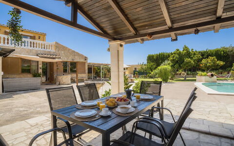 Cas Pec: Barrio Residencial, Casa, Inmuebles, Recurso, Mueble Para Exteriores, Piscina, Sombra, Mueble, Losa, Hacienda