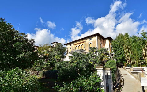 Opatija 134: Nube, Cielo, Edificio, Planta, Ventana, Vegetación, Casa, Árbol, Paisaje Natural, Barrio
